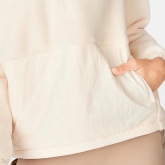 Fabletics Lotta Sherpa Fleece 1/2 Zip Pullover SIZE XL pocket warm cozy thick - Picture 7 of 13